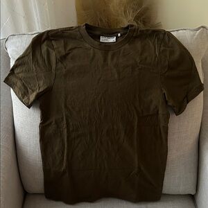 Frank & Oak Olive Green Short Sleeve Tee